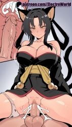 1boy 1girls 2025 ai_generated animal_ears artist_name bare_shoulders big_breasts big_breasts big_chest black_hair blush breasts breasts breasts bust busty cat_ears cat_tail chest clitoral_hood cock cowgirl_position cross_section cum cum_in_pussy dick ejaculation electroworld erection exposed_pussy female fucking hi_res high_quality high_resolution high_school_dxd highres intercourse internal_cumshot japanese_clothes juicy_pussy kimono kuroka_(high_school_dxd) large_breasts legs_apart legs_spread love_making multiple_tails obi off_shoulder open_legs panties panties_around_one_leg patreon patreon_username penetration penis pussy reverse_cowgirl_position sash sex sex_from_behind sexual_intercourse smile splayed_legs spread_legs stable_diffusion straddling straight tail testicles tight_pussy uncensored underwear uterus vagina vaginal_penetration watermark yellow_eyes