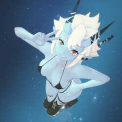 1girls bikini blonde_hair giddora only_female soukaku soukaku_(zenless_zone_zero) zenless_zone_zero