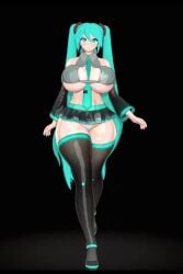 3d 3girls ahoge animation areola_slip areolae big_breasts bikini blue_eyes blue_hair blush breasts curvaceous curvy curvy_female curvy_figure detached_collar detached_sleeves fanloid female female_only g-string gigantic_breasts hair_ornament hairbow hatsune_miku heels high_heels huge_breasts huge_thighs idohori_people jiggling_ass large_breasts massive_breasts micro_bikini navel necktie ponytail red_eyes red_hair skindentation slutty_outfit striped_bikini synthesizer_v tagme thick_thighs thigh_highs thighs twin_drills twintails video vocaloid voluptuous voluptuous_female white_background wide_hips