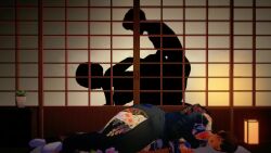 3d animated big_ass big_breasts big_butt doggy_style female from_behind from_behind_position huge_ass huge_breasts kimono koikatsu male minami_suo_nami muscular muscular_male no_sound original original_characters peterson_walker roku_(artist) sex shadow silhouette silhouette_sex spidey-dude tagme tsukasa_minami unseen_character unseen_female_face unseen_male_face vaginal_penetration vaginal_penetration vaginal_sex video voluptuous voluptuous_female