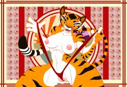 anthro bikini breasts clothing dan_pegasusnsfw dreamworks felid feline female genitals hi_res humanoid invalid_tag japanese kung_fu_panda lingerie lips mammal master_tigress nude original_design pantherine pinup pose release sexy_eyes solo swimwear tiger tongue two-piece_swimsuit