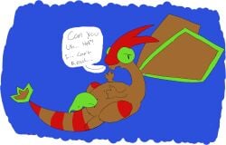 alpha_channel animal_genitalia claws digital_media_(artwork) feet flygon generation_3_pokemon genital_slit genitals looking_at_viewer motherfan31 nintendo penis pokemon pokemon_(species) simple_background solo tail wings