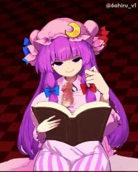 6ahiru animated animation boob_window boobjob breasts magic magic_circle paizuri patchouli_knowledge tagme touhou video
