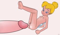 1boy 1boy1girl 1girls animated blonde_hair blue_eyes completely_nude disney flat_chest helix live2d minigirl peter_pan_(disney) short_hair simple_background tagme tinker_bell