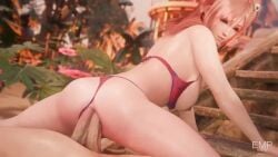 10_seconds 10s 1girls 2boys 3d anal anal_sex animated ass big_penis bikini bikini_aside breasts breasts_out dead_or_alive double_anal double_penetration empathetic-one female_on_top frottage frottage_via_penetration group group_sex hair_ornament honoka_(doa) king_of_clubs_position medium_breasts medium_hair mmf_threesome pink_hair shorter_than_30_seconds sound tagme thighs threesome video