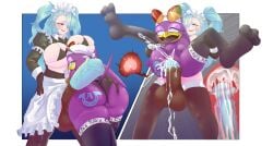 absurd_res ahe_gao akeno_(itsnafulol) animal_genitalia animal_penis anthro apron ass avian beak big_breasts big_butt bikini bikini_top bird blue_eyes blue_hair blush bodily_fluids bra branded breasts butt_grab cervical_penetration cervix clothing cum cum_in_vagina cum_inside duo equine_genitalia equine_penis female full_nelson fur futa'd futa_on_female futa_wife futanari genital_fluids genitals gloves gynomorph gynomorph/female gynomorph_penetrating hair hand_on_butt handwear heart_eyes heart_symbol height_difference hi_res hirundinid horsecock_futa horsecock_futanari huge_breasts human human_is_better human_on_anthro human_supremacy impregnation intersex intersex/female intersex_penetrating interspecies legwear looking_pleasured maid_apron maid_headdress maid_uniform mammal nes_panda open_mouth oscine passerine penetration penis pink_eyes purple_body purple_fur rough_sex sega sex size_difference sonic_riders sonic_the_hedgehog_(series) speech_bubble sports_bra swallow_(bird) swimwear text text_on_clothing textless thick_thighs thigh_highs twintails_(hairstyle) two-piece_swimsuit underwear uniform vaginal_penetration wave_the_swallow wide_hips x-ray_view