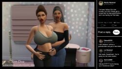 3d big_breasts big_breasts big_breasts big_lips caption english english_text gilf grandma grandmother grandmother_and_granddaughter granny hugging lizabeth_marshell(sim_doe) no_sex original_characters pregnancy pregnant pregnant_belly pregnant_female sim_doe sims sims4 sims_4 social_media step-incest stepcest the_sims the_sims_4 wanda_marshell(sim_doe)