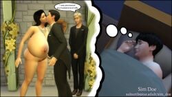 3d bbw bbw_mom bessie_davison(sim_doe) big_breasts caption chubby chubby_female dreaming english english_text female gbig_tits howard_davison(sim_doe) huge_boobs huge_breasts kissing massive_boobs massive_breasts massive_tits mature mature_female milf mother_and_son naked naked_female no_sex nude nude_female original_characters sim_doe sims sims4 sims_4 speech_bubble speech_bubbles step-incest stepcest the_sims the_sims_4 thick_thighs wedding wedding_dress