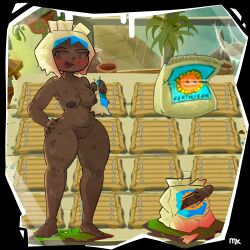 1girls anthro anthrofied ass breasts female fertilizer_(pvz) gijinka humanized mk_richard object personification plant_humanoid plants_vs._zombies plants_vs_zombies popcap_games pussy