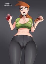 1girls angry artist_on_twitter ass_visible_through_thighs athletic athletic_female babysitter belly_button_piercing belly_piercing big_nipples black_background breasts brown_hair cameltoe cheese cheese_trail cleavage cola cum cum_in_mouth cum_on_food cum_on_pizza dated eating erect_nipples_under_clothes eyelashes eyeliner female female_only fingernails green_shirt holding_pizza hourglass_figure human_only labia long_eyelashes long_legs looking_at_another mature mature_female mature_woman medium_breasts nail_polish navel_piercing nickelodeon nipples_bulge no_bra open_mouth pepperoni pepperoni_pizza pierced_belly_button pierced_navel pink_eyes pink_lipstick pizza purple_nail_polish purple_nails rx120 skin_tight slender_waist slim_waist smooth_skin soda_can solo surprised the_fairly_oddparents thick_thighs tied_hair tight_clothing tight_fit twitter twitter_username vicky_(fairly_odd_parents) white_sclera