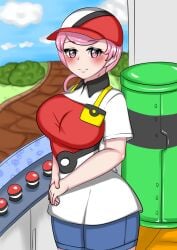 1girls artist_request breasts clothed female nintendo npc npc_trainer nurse_joy nurse_joy_(paldea) pokemon pokemon_sv tagme