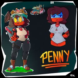 1girls anthro anthrofied ass breasts female gijinka humanized mk_richard object penny_(pvz) personification plant_humanoid plants_vs._zombies plants_vs_zombies popcap_games pussy