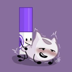 1boy 2d_(artwork) battle_for_bfdi battle_for_dream_island bfb bfdi blush digital_media_(artwork) doggy_style female fizzyfox_(artist) from_behind humping jacknjellify male marker_(bfdi) object_show object_show_community object_shows osc pillow_(bfdi) pleasure_face sex shaking the_power_of_two tpot