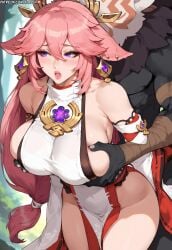 1girls ai_generated animal_ears arms_behind_back asian asian_female ass ass_bigger_than_head bare_shoulders bare_thighs before_oral before_rape before_sex big_ass big_breasts big_butt big_hips big_thighs bimbo bimbo_body blush breast_focus breast_grab breasts breasts_bigger_than_head busty child_bearing_hips clothing collarbone curvaceous curvy_body curvy_female curvy_figure curvy_hips dark-skinned_male dat_ass duo eyelashes female fit fit_female forest fox_ears front_view full_body genshin_impact giant_breasts grabbing grabbing_from_behind groping groping_breasts hilichurls_(species) hips hourglass_figure huge_breasts huge_thighs imminent_rape japanese_clothes jewelry kemono kladen kladenart large_ass large_breasts large_butt large_thighs light-skinned_female light_skin lipstick long_hair looking_away male mature_female milf mommy monster no_sex open_mouth outdoors pale-skinned_female pale_skin parted_lips pink_hair presenting presenting_breasts puffy_lips purple_eyes scared seductive seductive_eyes seductive_pose seductive_smile shiny_skin shocked shocked_expression sideboob skin_tight skindentation solo_focus stable_diffusion standing thick thick_ass thick_hips thick_thighs tight_fit voluptuous voluptuous_female voluptuous_teen wide_ass wide_hips wide_sleeves wide_thighs yae_miko