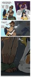 2d 2d_(artwork) canine cheating comic comic_page comic_strip dialogue drinking feline female furry futa_on_female futanari koharu_(nat_monkey_art) lying monica_(nat_monkey_art) nat_monkey_art reward_sex spanish_dialogue spanish_text story tagme text text_bubble