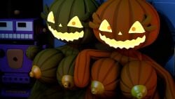 3d anthro female five_nights_at_freddy's five_nights_at_freddy's_4 halloween jack_o_pumpkin_(fnaf) pumpkin pumpkin_girl pumpkin_head source_filmmaker