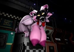 3d_(artwork) all_fours animatronic anthro arcade_machine areola ass big_areola big_breasts big_butt bow_tie breasts canid canine curvy_figure dark_areola dark_nipples digital_media_(artwork) female five_nights_at_freddy's fox funtime_foxy_(fnaf) glowing glowing_eyes hanging_breasts heart_pupils hi_res huge_breasts looking_at_viewer low-angle_view machine mammal nude nude_anthro nude_female open_mouth robot robot_anthro sagging_breasts scary scottgames sharp_teeth sister_location smile smiling_at_viewer solo source_filmmaker_(artwork) teeth thick_thighs voluptuous_anthro voluptuous_female watermark wide_hips zelyonka