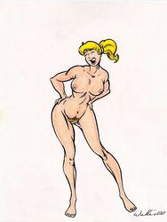 1girls 2000 adam_walters archie_comics betty_cooper breasts female female_only human human_only light-skinned_female light_skin nude nude_female pussy solo solo_female tebra wide_hips