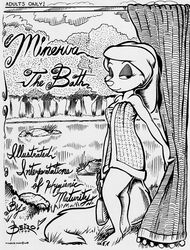 animaniacs anthro beiro comic crosshatching day female female_only fur furry minerva_mink mink monochrome outdoors solo standing tagme