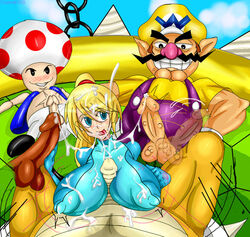 bowser ex_buster_wolf female interspecies male mario_(series) metroid nintendo penis samus_aran straight_hair super_smash_bros. toad_(mario) wario zero_suit