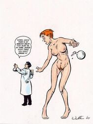 1boy 1girls 2001 adam_walters angie_andrews archie_andrews archie_comics clothed_male_nude_female dilton_doiley female gender_transformation genderswap genderswap_(mtf) human human_only light-skinned_female light-skinned_male light_skin male rule_63 scientific_experiment scientist straight tebra