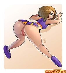 ass bonnie_rockwaller cheerleader dat_ass disney female female_only human kim_possible linno pussy solo straight_hair tagme