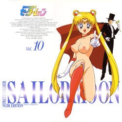 bishoujo_senshi_sailor_moon blonde_hair blue_eyes breasts clothing female human legs mamoru_chiba mostly_nude nipples nude nude_filter open_mouth pubic_hair s2x sailor_moon small_breasts smile smooth_skin thighs tuxedo_mask usagi_tsukino