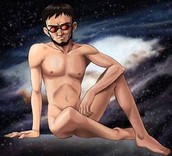 gendo_ikari glasses male male_only neon_genesis_evangelion tagme