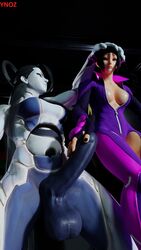 3d big_breasts defeated dickgirl domination futa_on_female futanari head_grab held_by_hair juri_han pose robot_futa robot_girl scared seth_(sfv) seth_(street_fighter) street_fighter street_fighter_v ynoz