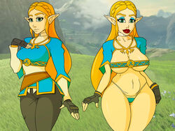 bad_censor bare_legs bimbo bimbofication breath_of_the_wild busty censored covered_nipples covering covering_crotch edit female female_focus hourglass_figure nintendo no_pants panties pants_removed princess_zelda tagme the_legend_of_zelda thebrise thick_thighs thin_waist wide_hips zelda_(breath_of_the_wild)