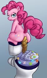 abhorrent birthday_cake cake dessert equid equine feces female food friendship_is_magic hi_res horse lordcuckness mammal my_little_pony pinkie_pie_(mlp) pony scat toilet