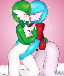 2girls ailin anthro complex_vortex gardevoir katherine_(complex_vortex) multiple_girls nintendo pokémon_(species) pokemon pokemon_(species) pokemon_rse yuri