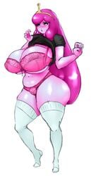 1girls adventure_time ass bare_arms bare_thighs belly belly_button big_ass big_breasts big_butt blush bra breasts bubble_ass bubble_butt bubble_gum_girl bubblegum_girl busty cleavage curvaceous curvy curvy_body curvy_female curvy_figure curvy_hips dat_ass deep_navel eyelashes female female_only gausscannon high_socks hourglass_figure huge_breasts large_ass large_breasts large_butt larger_female long_hair milf navel nose_blush pink_eyes pink_hair pink_skin plump princess_bubblegum pussy_bulge shiny shiny_ass shiny_breasts shiny_hair shiny_skin shirt shirt_lift solo solo_female swollen_pussy teasing thick thick_ass thick_legs thick_thighs thigh_highs thighhighs thighs very_long_hair wide_hips