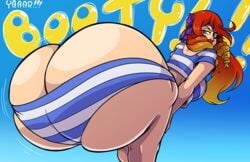 1girls apple_butt ass_built_separately ass_cleavage axel-rosered big_butt bottom_heavy butt butt_crack butt_expansion charlotte_(axel-rosered) curvaceous female female_only huge_butt human hyper_butt looking_at_viewer looking_back pirate_outfit solo thick_thighs voluptuous wide_hips