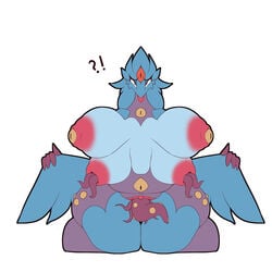 1:1 4_breasts anivia anthro areola armpit_hair avian belly big_areola big_belly big_breasts big_nipples bird blue_body blue_fur body_hair breasts corruption curvy_figure european_mythology eyes_on_chest feathered_wings feathers female female_penetrated fur genitals greek_mythology hi_res huge_breasts league_of_legends looking_at_viewer multi_breast multi_eye multicolored_body multicolored_fur mythological_avian mythology navel nipple_eyes nipple_fetish nipple_penetration nipple_play nipples non-mammal_breasts nude penetration pubes pussy riot_games semi-anthro sepiruth sex simple_background solo tentacle tentacle_sex thick_thighs tongue tongue_out transformation two_tone_body two_tone_fur vaginal_penetration video_games voluptuous wide_hips wings