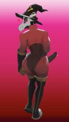 1futa 3d 3d_(artwork) back_view blush bodysuit dickgirl edit fempyro futa_only futanari hi_res highres huge_ass huge_breasts huge_cock intersex looking_at_viewer narrator34 precum qt_(artist) solo solo_futa source_filmmaker team_fortress_2