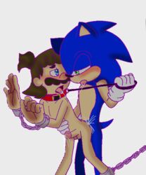 2boys age_difference anal anthro anthro_on_human bad_anatomy bondage collar crossover death_battle footwear furry gay handwear leash male male_only mario mario_(series) michelle.machoox mostly_nude multiple_boys penis slave sonic_(series) sonic_the_hedgehog sonic_the_hedgehog_(series) yaoi