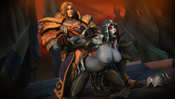 1boy 1girls 2020 3d ahegao alliance_(warcraft) anal anal_penetration anduin_wrynn areolae arm_grab armor blizzard_entertainment chaossu3d clothed_sex dark_nipples dark_ranger doggy_style eyes_rolling_back female forced from_behind from_behind_position grey_skin hands_behind_back hood human human_penetrating human_priest hunter_(warcraft) large_breasts male_domination mawsworn nipples open_mouth pleasure_face priest_(warcraft) red_eyes shadowlands sylvanas_windrunner the_maw_(warcraft) topless warcraft world_of_warcraft