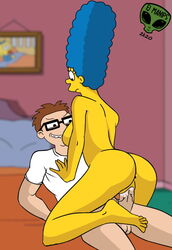 american_dad big_breasts big_penis cowgirl_position creampie cum cum_inside feet fjm horny marge_simpson naked nude riding riding_penis sex steve_smith the_simpsons wet_pussy