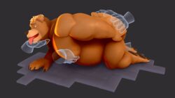 16:9 3d_(artwork) 3d_model ahe_gao animated anthro ass ball_grab balls barazoku belly big_balls big_belly big_butt big_muscles big_pecs bodily_fluids butt_grab claws cum digital_media_(artwork) disembodied_hand gay genital_fluids genitals ghost_hands grabbing hand_on_balls hand_on_butt hand_on_chest hand_on_mouth hand_on_pecs hand_on_penis looking_pleasured male male/male male_focus male_only mammal markthesp0t model muscular muscular_male overweight overweight_male pecs penis penis_grab saucewetdream sculpt short_playtime solo solo_male spinning thick_thighs ursid widescreen yaoi