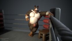 16:9 3d 4k absurd_res anthro ass balls barazoku big_balls big_butt big_muscles big_penis boxing bull_terrier canid canine canis coach cute_fangs digital_media_(artwork) domestic_dog eddy fighting_ring foreskin genitals hi_res hunting_dog hyper kemono male male/male mammal model musclegut muscular muscular_male nipples penis saucewetdream sculpt sculpture sculpture_(artwork) solo sport terrier thick_thighs traditional_media_(artwork) training uncut widescreen