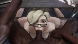 1boy 1girls 3d 4k big_penis blender blizzard_entertainment blonde_hair blowjob blue_eyes dark-skinned_male deepthroat desk echiee erect_penis erection faceless_male fellatio female female_focus glasses hair_over_one_eye interracial large_penis lipstick looking_at_partner looking_at_viewer makeup male male_pov mercy nude nude_female nude_male one_eye_covered oral oral_sex overwatch pov pov_eye_contact red_lipstick stockings straight under_the_table