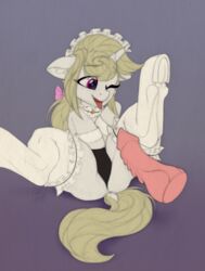 absurd_res airfly-pony clothing equid equine female hasbro hi_res horse maid_uniform mammal my_little_pony pony uniform