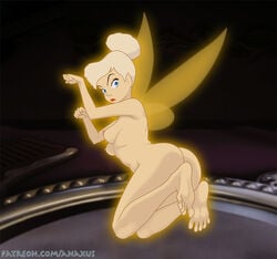 1girls 2020 5_fingers 5_toes anaxus ass barefoot blonde_hair blue_eyes breasts completely_nude completely_nude_female disney disney_fairies fairy feet female female_only fingers fist full_body glowing humanoid humanoid_pointy_ears insect_wings lipstick looking_at_viewer looking_back makeup naked naked_female navel nipples nude nude_female patreon peter_pan peter_pan_(disney) pixie red_lipstick soles solo solo_female text tinker_bell toes url white_body white_skin winged_humanoid wings