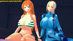 nami (one piece) from metroid by takeo92