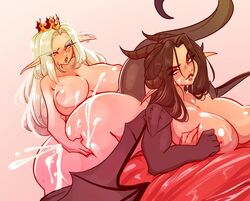 2futas alynisa areolae big_ass big_breasts black_hair black_hair_bottom breasts carmilla cum cum_in_mouth cum_inside demon doggy_style domination duo elf futa_on_futa futa_only futanari horns huge_ass huge_breasts humanoid kemonomimi light_hair_on_dark_hair night_elf pale_skin puffy_nipples queen sex tail thick_thighs voluptuous warcraft white_hair white_hair_on_black_hair white_hair_top wings world_of_warcraft xstupid_furryx