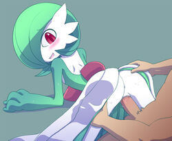 anus ass blush doggy_style female flat_chest gardevoir interspecies male nintendo no_breasts nollety penis pokemon pokemon_(species) pokemon_rse pokephilia pussy sex vaginal_penetration