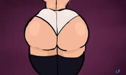 <1_second_video 1girls 2021 animated ass ass_clapping big_ass black_stockings bouncing_ass butt clapping_cheeks female filia_(skullgirls) large_ass lemonadepikachu no_sound panties skullgirls solo_female stockings stretch_marks tagme twerking underwear video white_panties