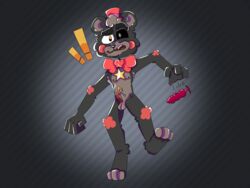 bear black_bear cartoony caught five_nights_at_freddy's freddy_fazbear's_pizzeria_simulator furry lefty_(fnaf) male male_only masturbation scared toys