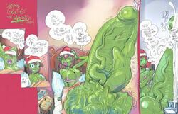 1futa balls christmas cock_vore comic completely_nude cum dialogue ejaculation excessive_cum futanari gigantic_penis gigantic_testicles goblin goblin_futanari green_skin huge_balls huge_breasts huge_penis huge_testicles hyper hyper_penis large_breasts long_hair mamabliss mostly_nude nude penis sequence solo_focus thick_penis veiny_penis vore